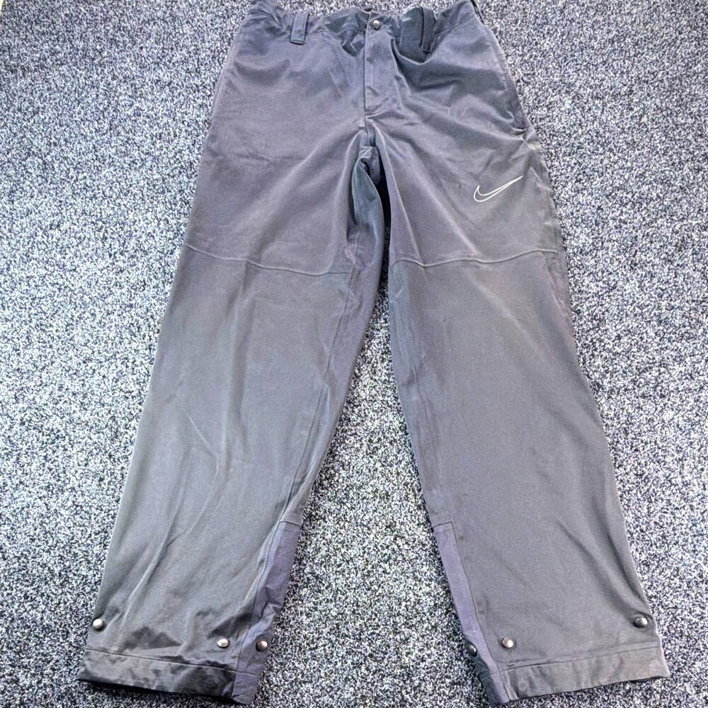 Nike Storm-FIT Men's Golf Rain Pants Gray Size S Zip Elastic Waist 484134-010